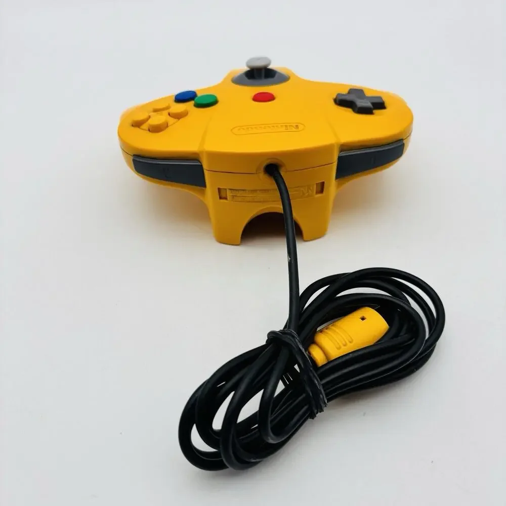 Nintendo 64 Yellow Controller NUS-005 Official N64 OEM Tested Working